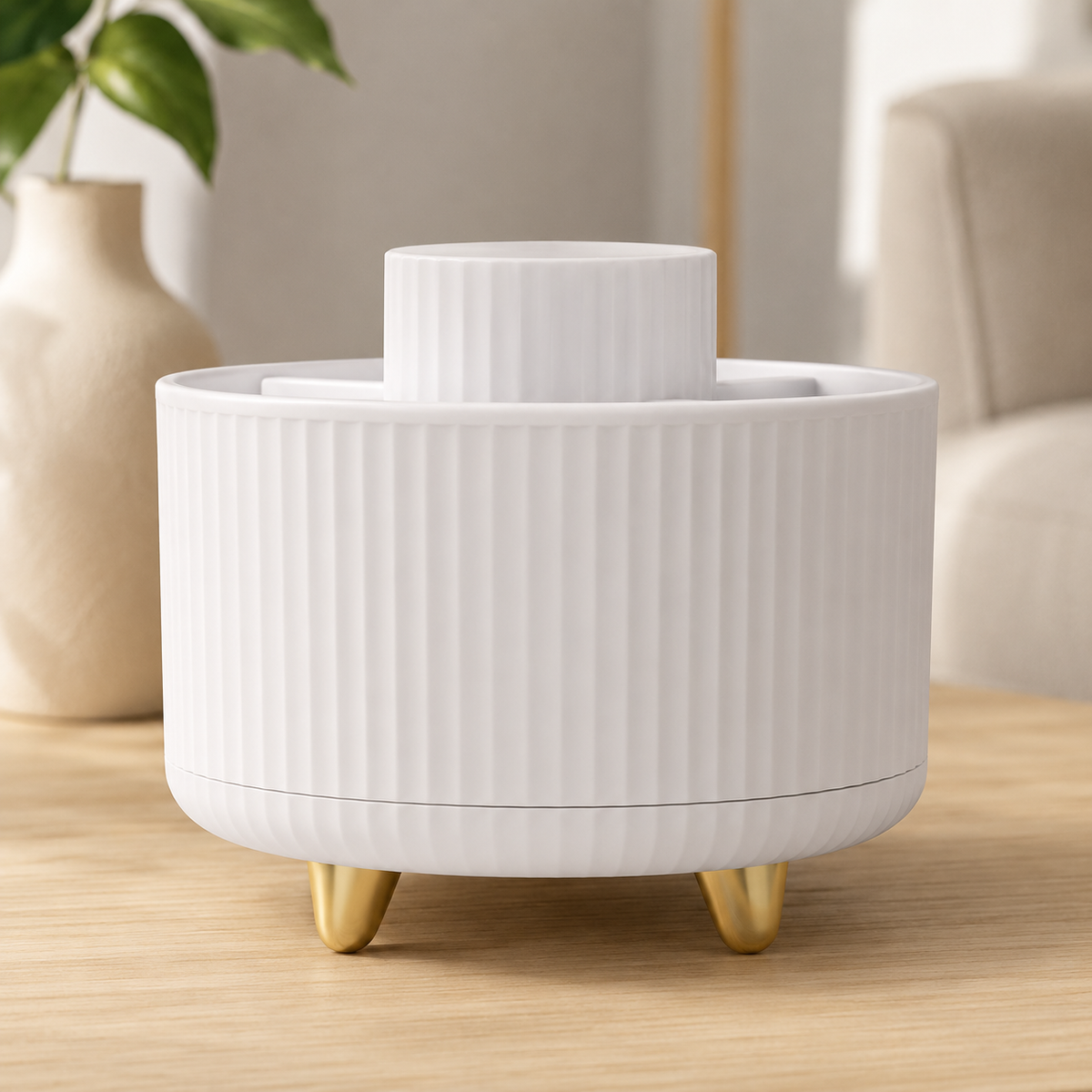 5-Compartment Rotating Beauty Organizer