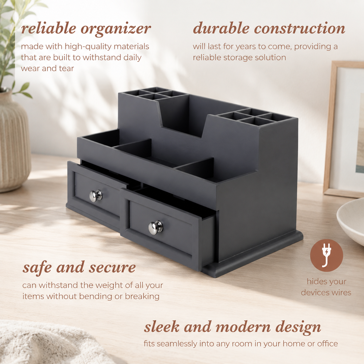 Multi-Compartment Accessory Organizer