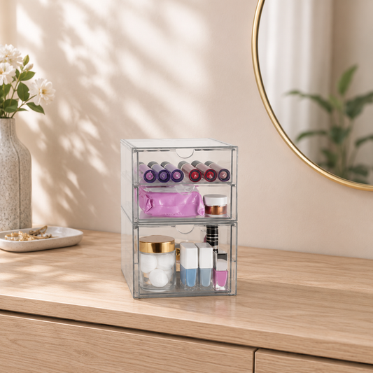 3-Drawer Acrylic Makeup Organizer