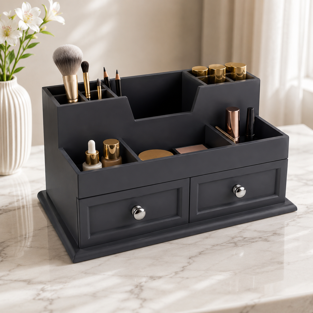 Multi-Compartment Accessory Organizer