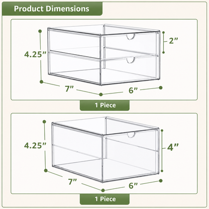 3-Drawer Acrylic Makeup Organizer