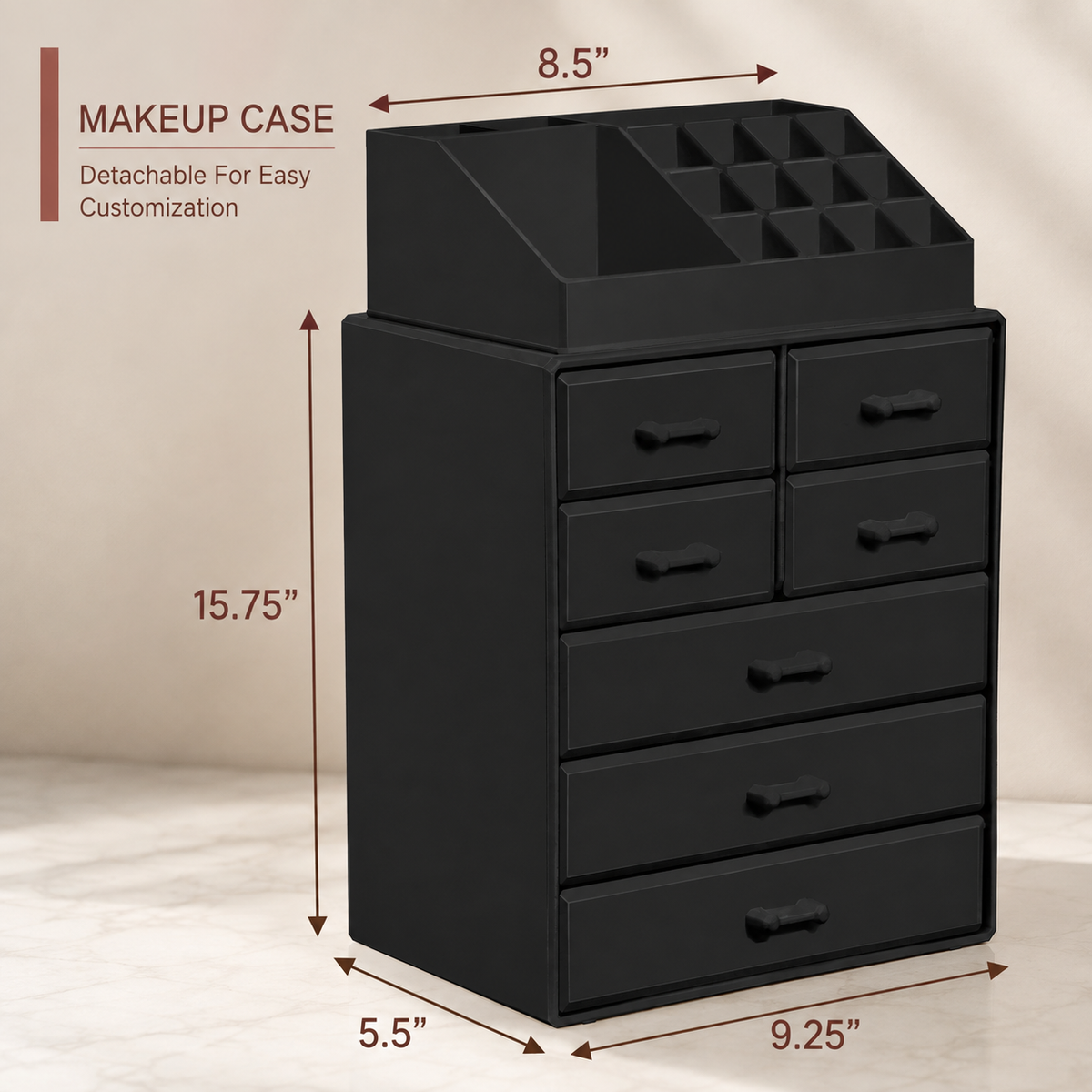 Multi-Drawer Acrylic Makeup Organizer