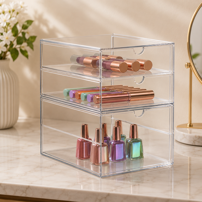 3-Drawer Acrylic Makeup Organizer