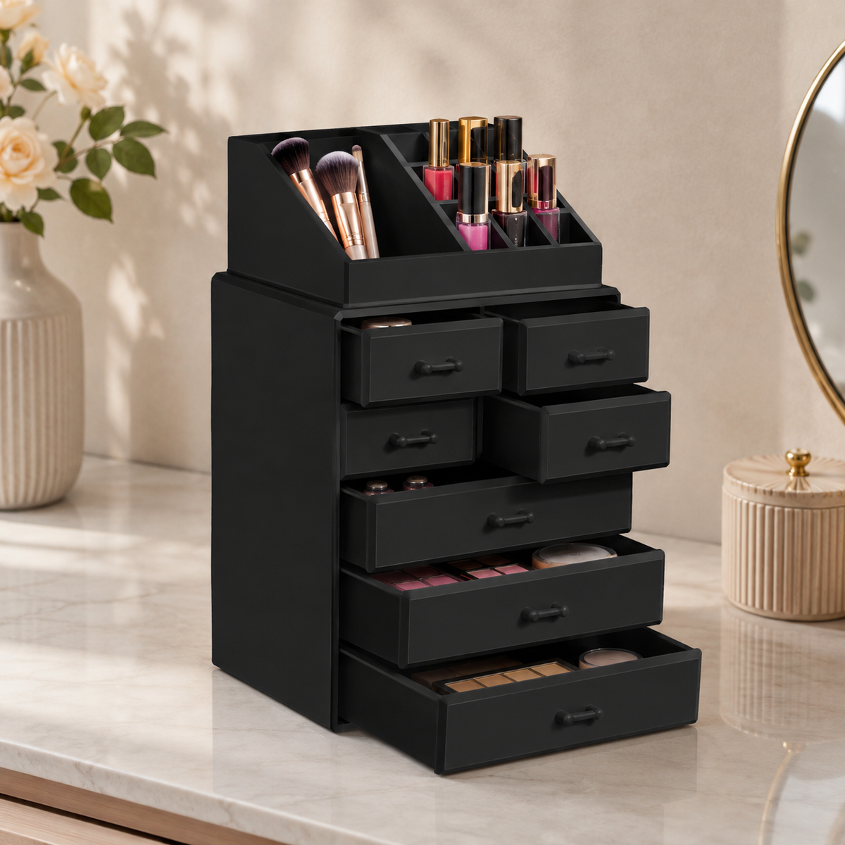 Multi-Drawer Acrylic Makeup Organizer